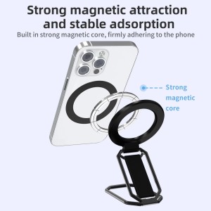 New Arrival Metal Mobile Phone Finger Ring Stand Wholesale Flexible Magnetic Strap Desktop Stand Convenient for Desk Use